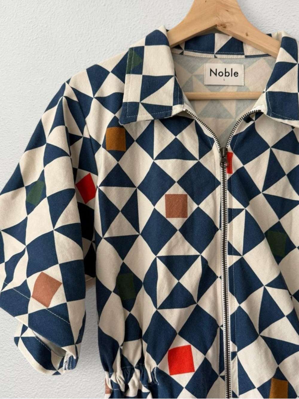NWT Noble Utility Dress in Dorothy’s Quilt Print - Picture 3 of 6